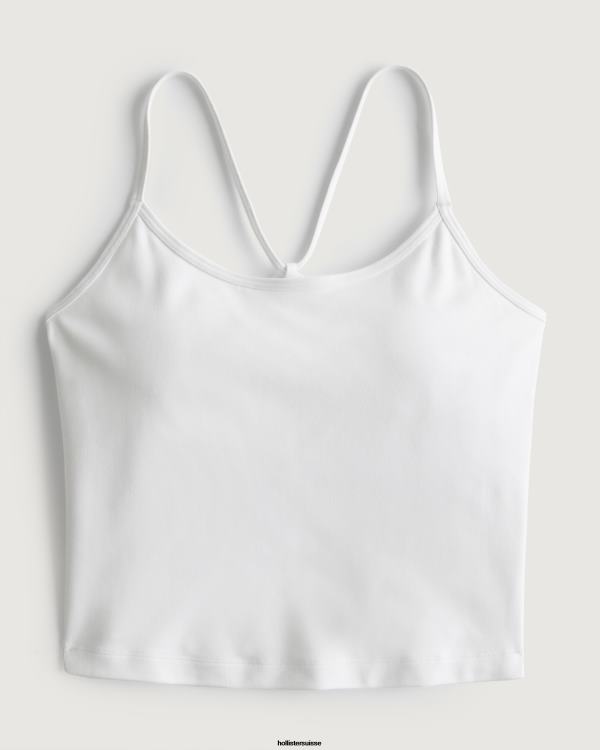 Gilly Hicks Active Recharge Débardeur à bretelles plus long femmes blanc Hollister hauts RRRJX203