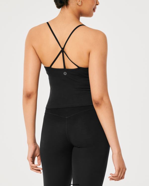 Gilly Hicks Active Recharge Débardeur à bretelles plus long femmes noir Hollister hauts RRRJX196