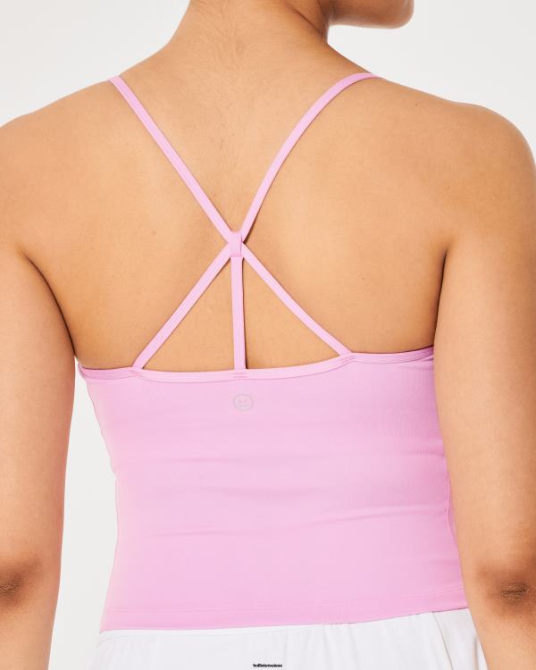 Gilly Hicks Active Recharge Débardeur à bretelles plus long femmes rose clair Hollister hauts RRRJX362