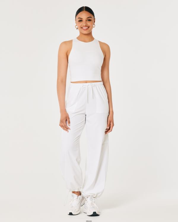 Gilly Hicks Active Recharge - Débardeur col montant à bretelles femmes blanc Hollister hauts RRRJX202