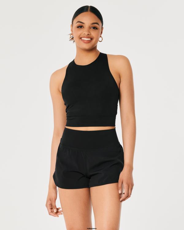 Gilly Hicks Active Recharge - Débardeur col montant à bretelles femmes noir Hollister hauts RRRJX195