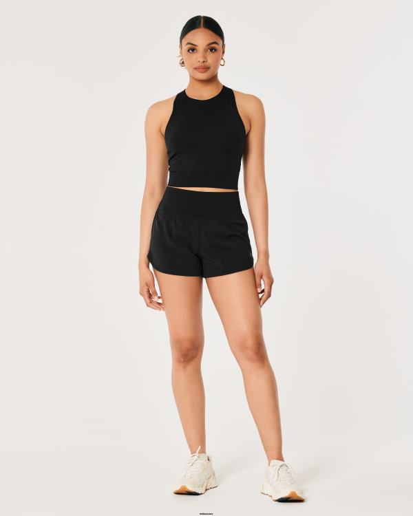 Gilly Hicks Active Recharge - Débardeur col montant à bretelles femmes noir Hollister hauts RRRJX195