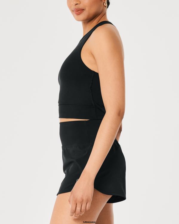 Gilly Hicks Active Recharge - Débardeur col montant à bretelles femmes noir Hollister hauts RRRJX195