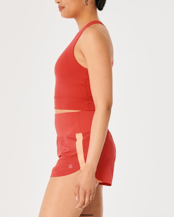 Gilly Hicks Active Recharge - Débardeur col montant à bretelles femmes rouge Hollister hauts RRRJX370