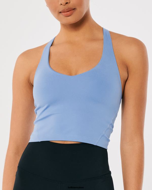 Gilly Hicks Débardeur plongeant à bretelles Active Recharge femmes bleu Hollister hauts RRRJX179