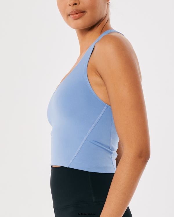 Gilly Hicks Débardeur plongeant à bretelles Active Recharge femmes bleu Hollister hauts RRRJX179