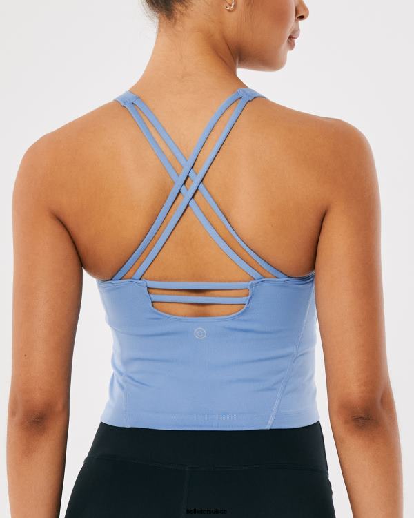 Gilly Hicks Débardeur plongeant à bretelles Active Recharge femmes bleu Hollister hauts RRRJX179