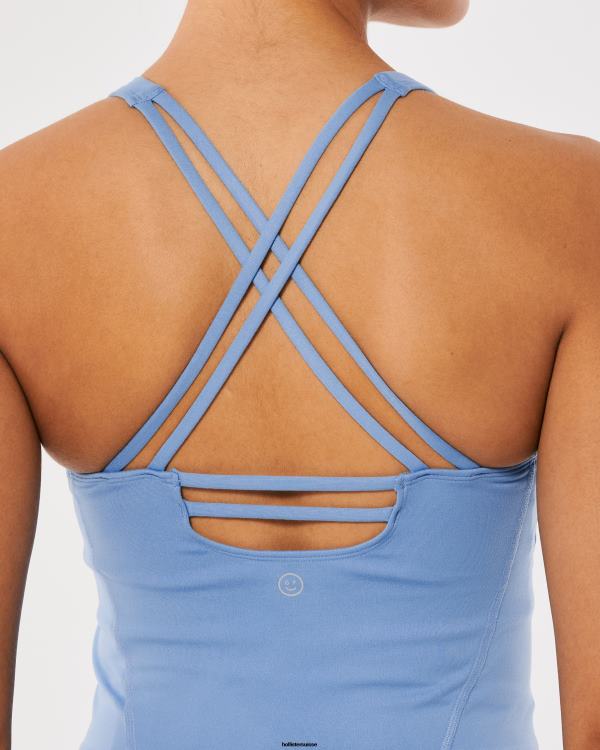 Gilly Hicks Débardeur plongeant à bretelles Active Recharge femmes bleu Hollister hauts RRRJX179