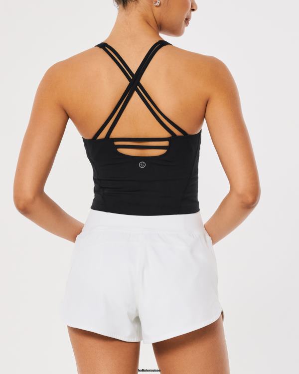 Gilly Hicks Débardeur plongeant à bretelles Active Recharge femmes noir Hollister hauts RRRJX128