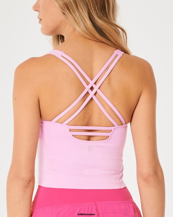 Gilly Hicks Débardeur plongeant à bretelles Active Recharge femmes rose clair Hollister hauts RRRJX361