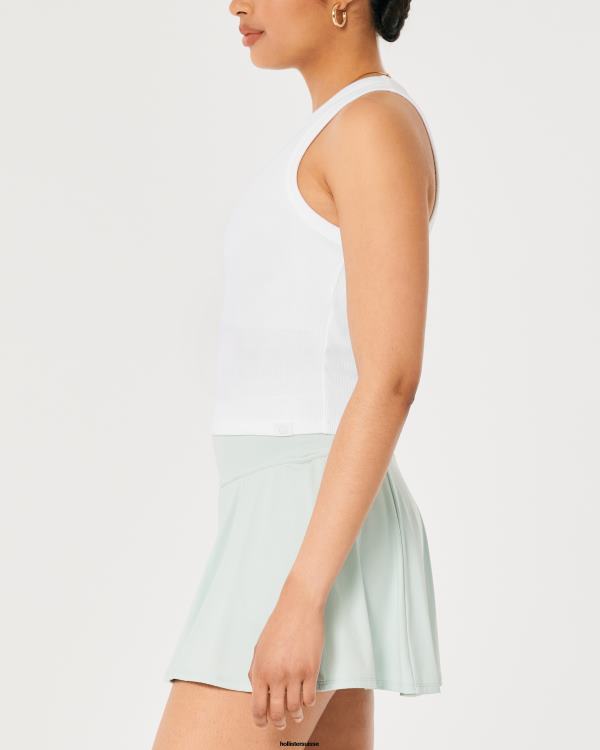 débardeur à col montant en coton gilly hicks femmes blanc Hollister hauts RRRJX181