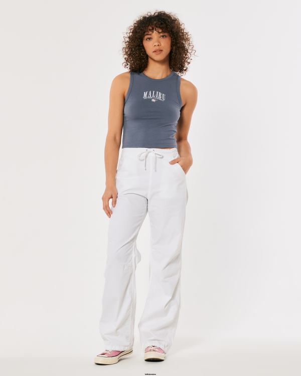 débardeur graphique malibu à col montant femmes bleu Hollister hauts RRRJX261