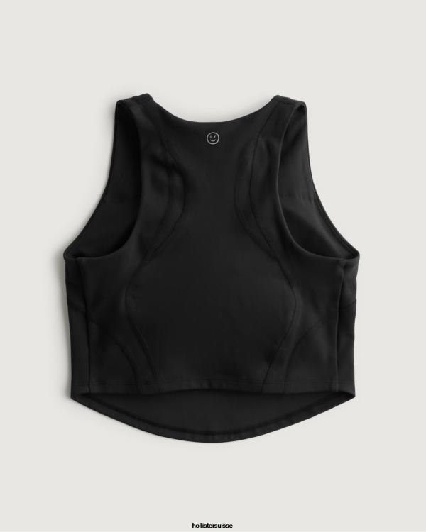 gilly hicks débardeur à col montant active recharge femmes noir Hollister hauts RRRJX410