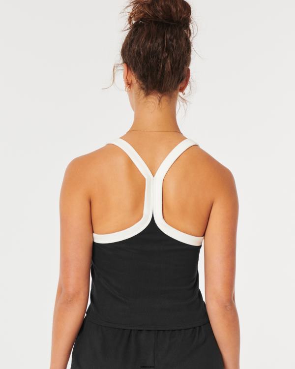 gilly hicks débardeur douillet femmes noir Hollister hauts RRRJX429