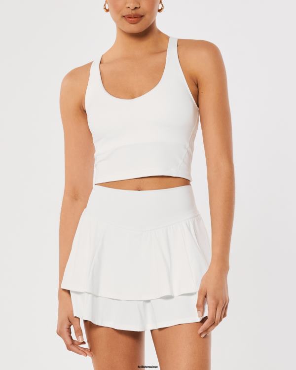 gilly hicks débardeur ouvert à recharge active femmes blanc Hollister hauts RRRJX398