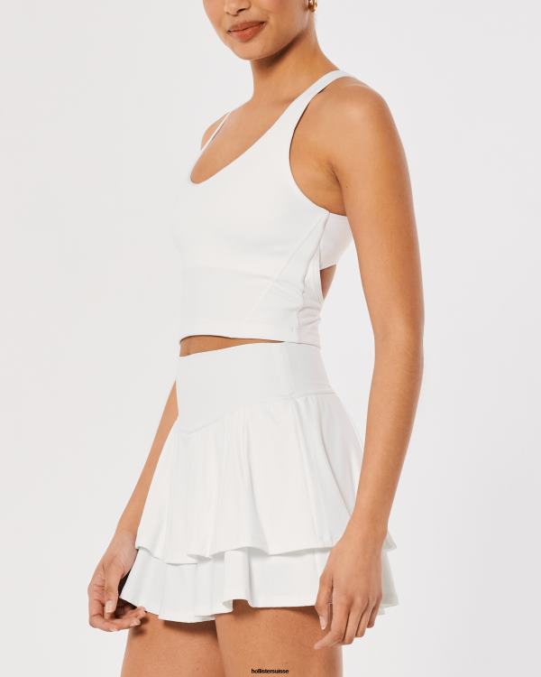 gilly hicks débardeur ouvert à recharge active femmes blanc Hollister hauts RRRJX398