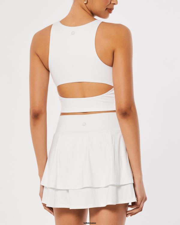 gilly hicks débardeur ouvert à recharge active femmes blanc Hollister hauts RRRJX398