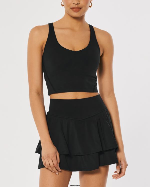 gilly hicks débardeur ouvert à recharge active femmes noir Hollister hauts RRRJX374