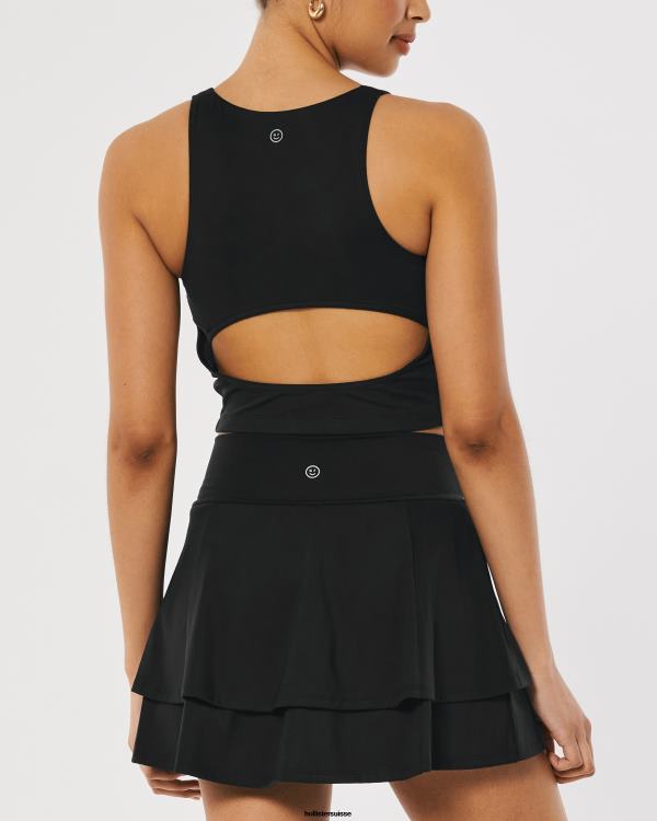 gilly hicks débardeur ouvert à recharge active femmes noir Hollister hauts RRRJX374