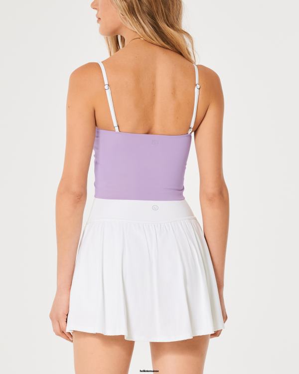 gilly hicks débardeur à pointe énergisante active femmes lavande Hollister hauts RRRJX414