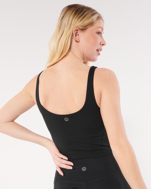 gilly hicks réservoir de plongée à la palangre à recharge active femmes noir Hollister hauts RRRJX460