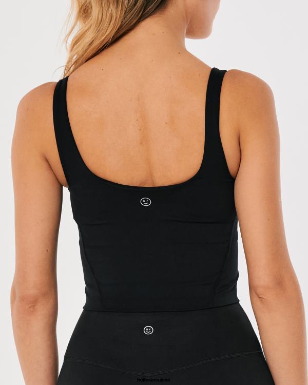gilly hicks réservoir plongeant à recharge active femmes noir Hollister hauts RRRJX58