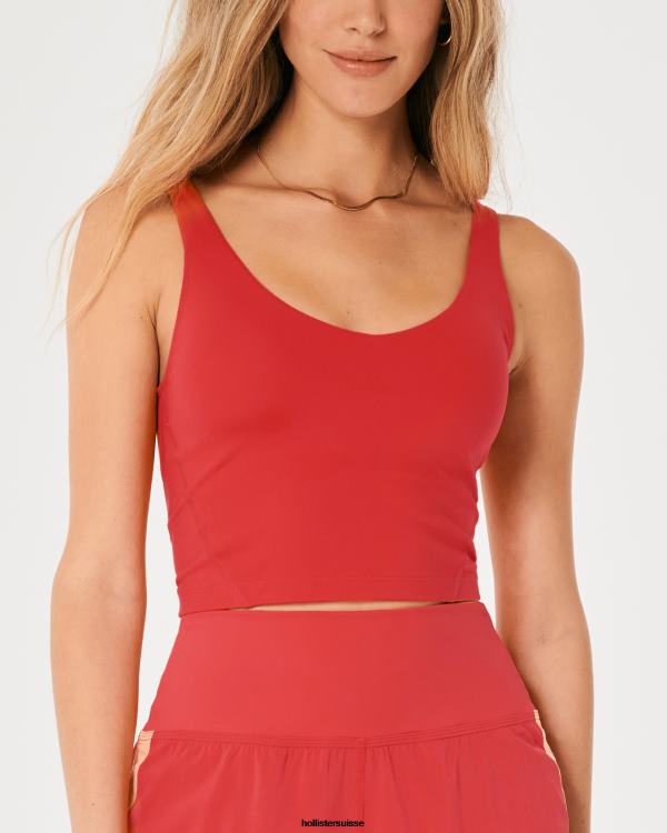 gilly hicks réservoir plongeant à recharge active femmes rouge Hollister hauts RRRJX369