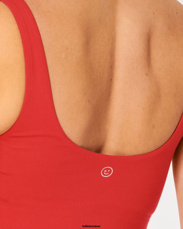 gilly hicks réservoir plongeant à recharge active femmes rouge Hollister hauts RRRJX369