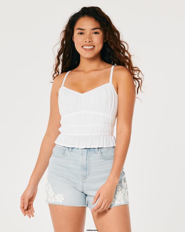 réservoir canalisé femmes blanc Hollister hauts RRRJX241