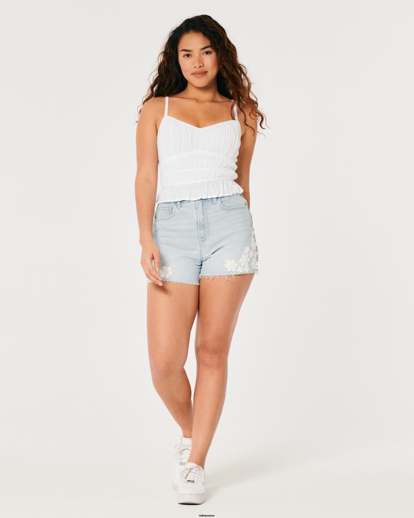 réservoir canalisé femmes blanc Hollister hauts RRRJX241