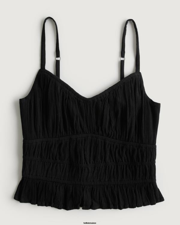 réservoir canalisé femmes noir Hollister hauts RRRJX140