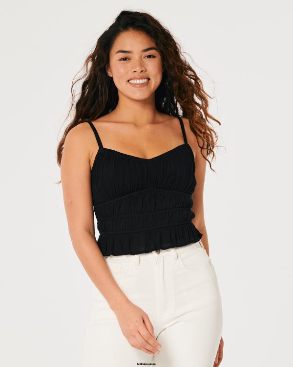 réservoir canalisé femmes noir Hollister hauts RRRJX140