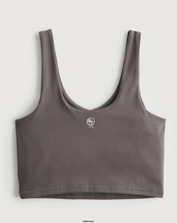 réservoir de récolte de scoop touristique social femmes gris Hollister hauts RRRJX402