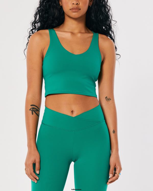 réservoir de récolte de scoop touristique social femmes vert Hollister hauts RRRJX383