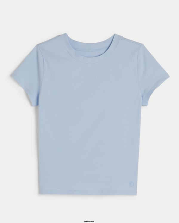 gilly hicks crew t-shirt de sommeil pour bébé femmes bleu clair Hollister hauts RRRJX438