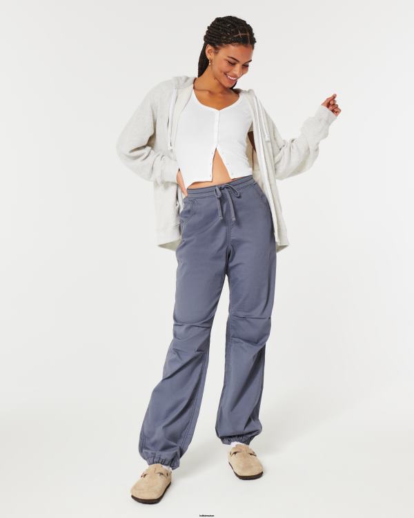 top nervuré à col v boutonné femmes blanc Hollister hauts RRRJX312