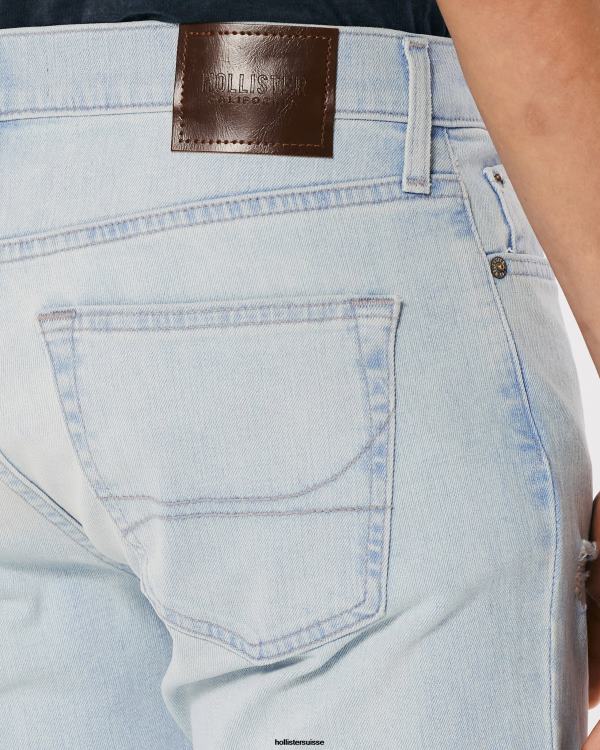 jean skinny délavé clair effet vieilli Hommes détruire la lumière Hollister bas RRRJX1348