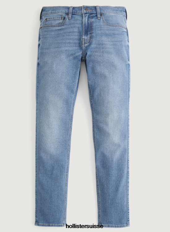 jean skinny délavé moyen Hommes lavage moyen Hollister bas RRRJX1171