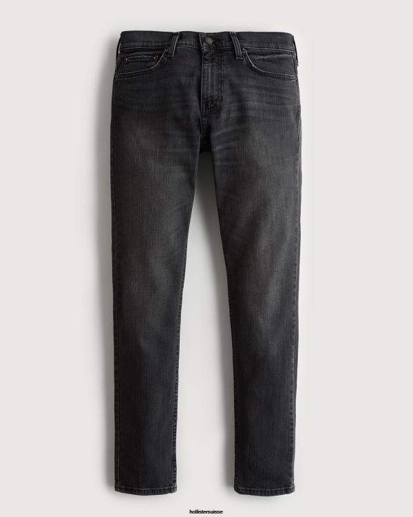 jean skinny noir Hommes noir lavé Hollister bas RRRJX1197
