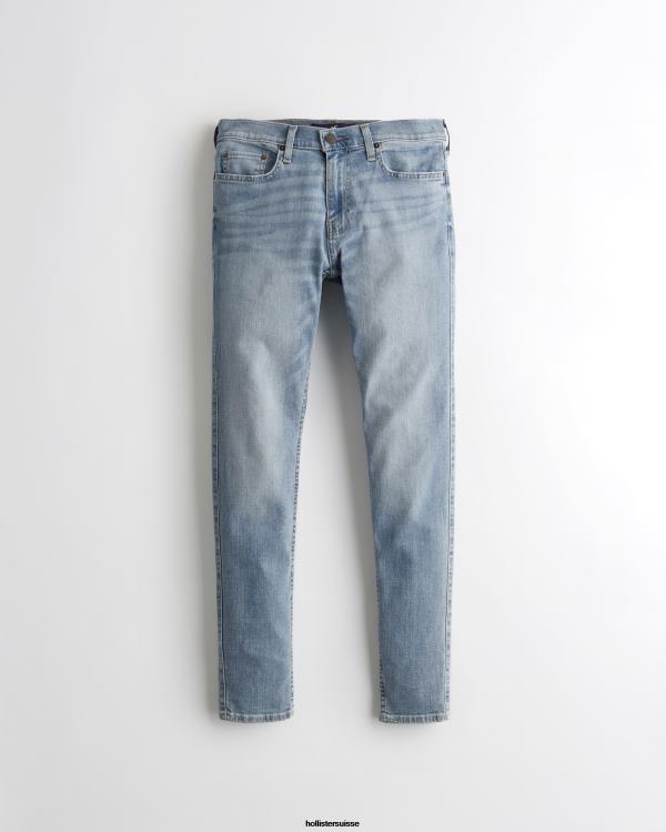 jean super skinny Hommes lavage léger Hollister bas RRRJX1263