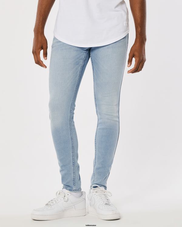 jean super skinny Hommes lavage léger Hollister bas RRRJX1263