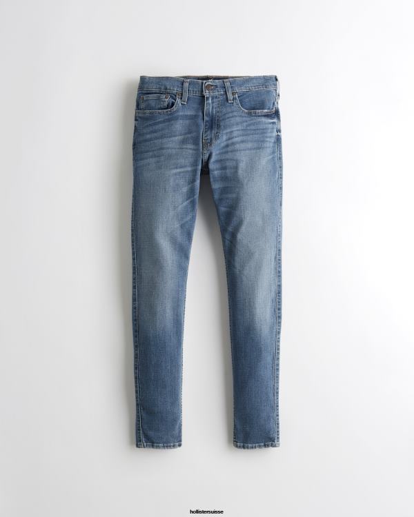 jean super skinny Hommes lavage moyen brillant Hollister bas RRRJX1314