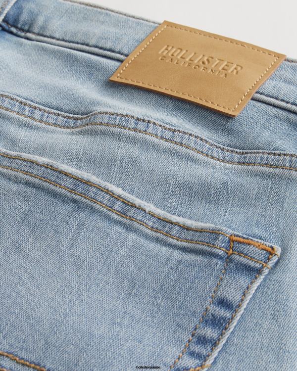 jean super skinny déchiré délavé clair Hommes lavage léger déchiré Hollister bas RRRJX1359