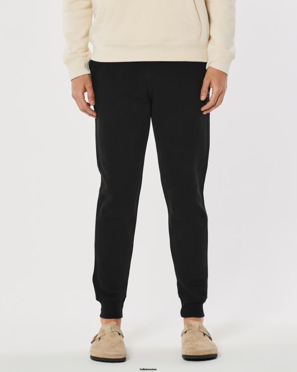 Feel Good Fleece Logo Icon Jogging Hommes noir Hollister bas RRRJX1181