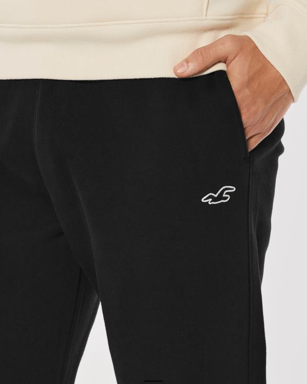 Feel Good Fleece Logo Icon Jogging Hommes noir Hollister bas RRRJX1181