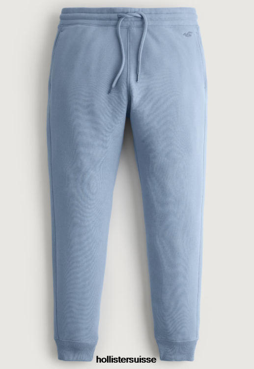 feel good polaire jogger Hommes bleu clair Hollister bas RRRJX1386