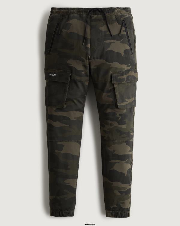 pantalon de jogging cargo skinny en sergé Hommes camouflage Hollister bas RRRJX1393