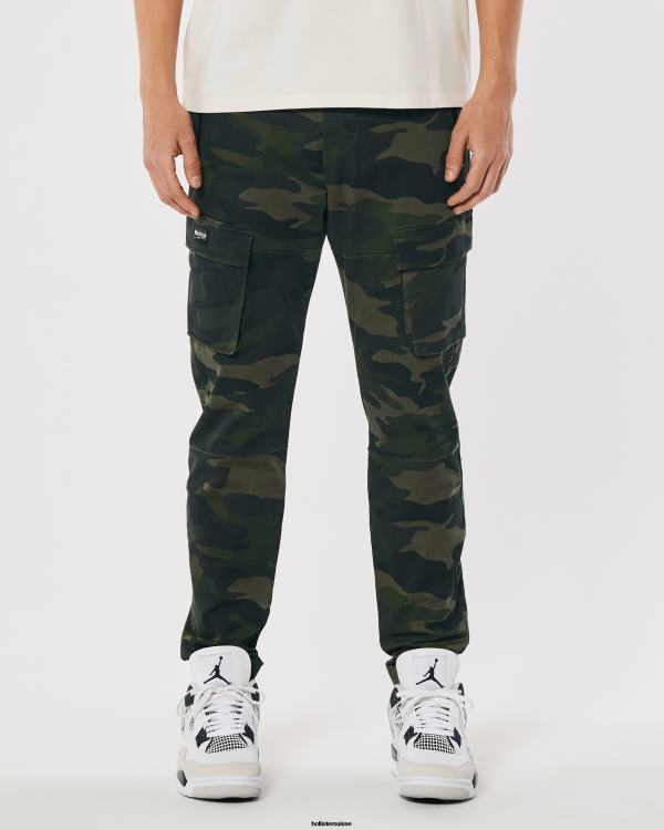 pantalon de jogging cargo skinny en sergé Hommes camouflage Hollister bas RRRJX1393