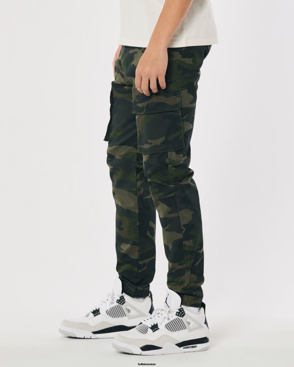 pantalon de jogging cargo skinny en sergé Hommes camouflage Hollister bas RRRJX1393