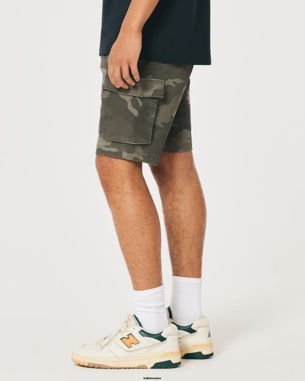 short de jogging cargo en sergé 9\'\' Hommes camouflage Hollister bas RRRJX1233